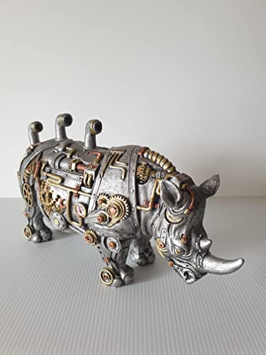 Deko Figur Steam Punk Rhinoceros Gothic Fantasy Steampunk Rhino Fantasy Dekoration IM076 von IM