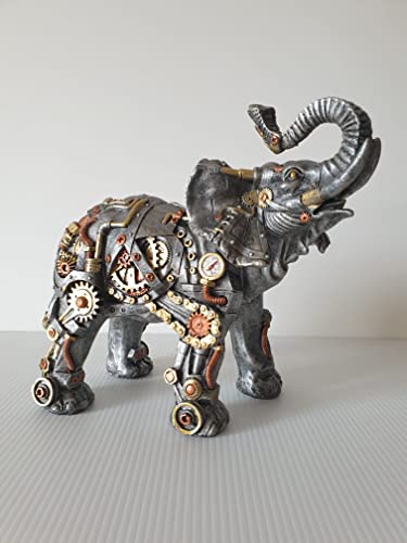 IM Deko Figur Steam Punk Elefant Gothic Fantasy Steampunk Elephant Dekoration Elephant von IM