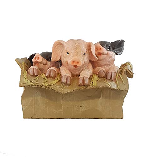 IM Gartenfigur Schweine Ferkel Schweinchen Babe Gartendekoration Deko Figuren Bauernhof Wildlife von IM