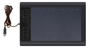 IMAGE Grafiktablett 10 x 6 Zoll große aktive Fläche mit 8192 Stufen batterielosem Stift und 12 Schnelltaste, kompatibel mit Windows/Mac/Android für Malerei, Design & Online-Unterricht, Schwarz IMAGE Grafiktablett 10 x 6 Zoll große aktive Fläche mit 8192 Stufen batterielosem Stift und 12 Schnelltaste, kompatibel mit Windows/Mac/Android für Malerei, Design & Online-Unterricht, Schwarz von IMAGE