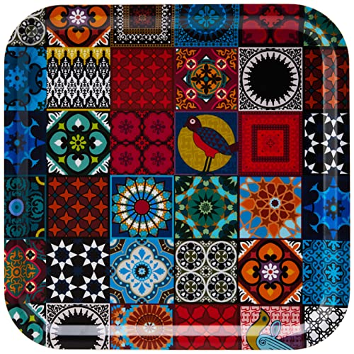 Images D'orient TRA-320101 Patchwork Tablett von IMAGES D'ORIENT