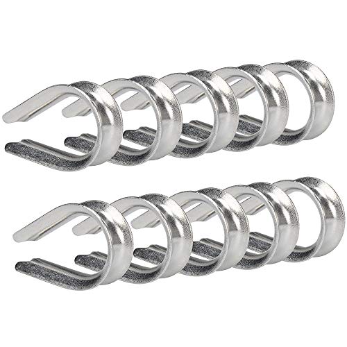 IMAGINE 10 Stück (Größe Wählbar: 1/8" 5/32" 3/16" 1/4" 1/6") 304 Edelstahl Kabelkausche Herz Kausche Kabel Stahldraht Seil Rigging Material (M5:3/16") von IMAGINE