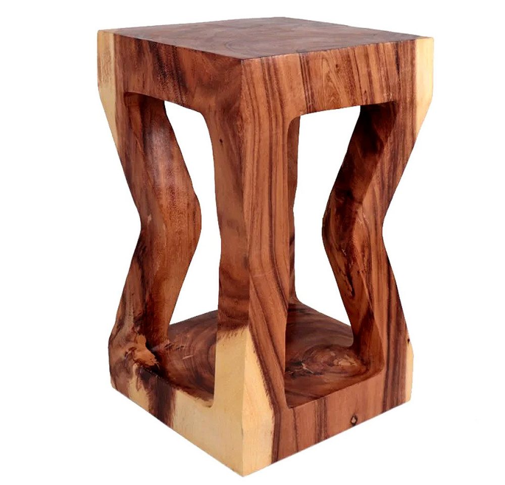 IMAGO Hocker Holzhocker "Kubi", eckig massiv 50 cm hoch von IMAGO