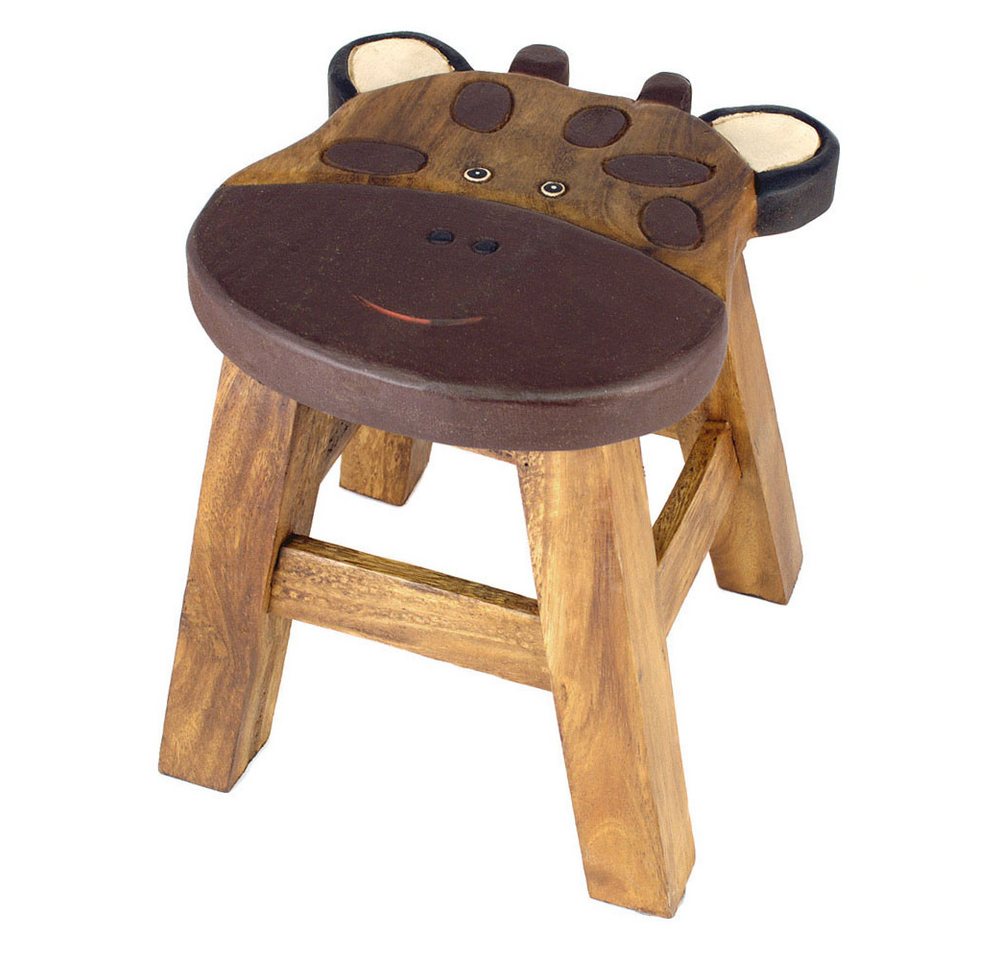 IMAGO Kinderhocker Hocker Holz Massiv klein für Kinder, rund 25 cm mit Motiv, Holzhocker auch Blumenhocker Dekohocker von IMAGO