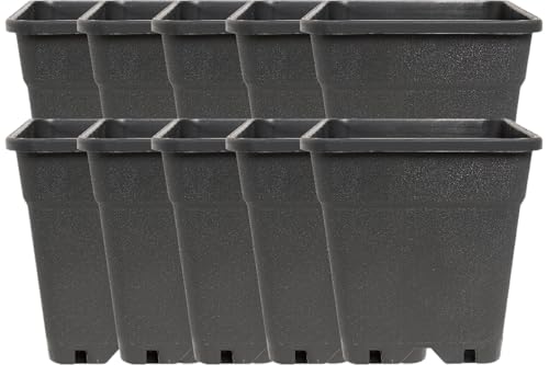 Imagro 10 x Topf 18 Liter Pflanzgefäß Schwarze Pflanzkübel von Imagro