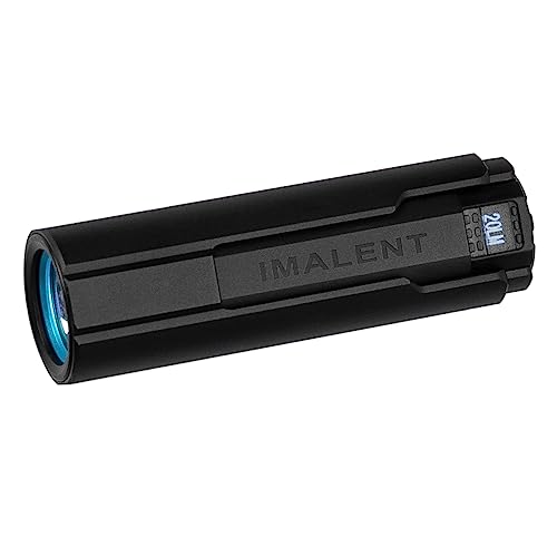 IMALENT LD70 LED Taschenlampe Extrem Hell 4000 Lumen, 203 Meter, USB Aufladbar Tactical Taschenlampen, IPX8 Wasserdicht Mini EDC Torch für Camping Wandern Radfahren, Notfälle (SCHWARZ) von IMALENT