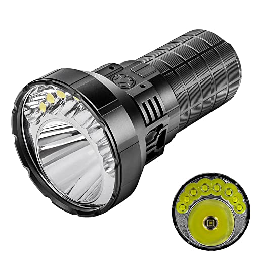 IMALENT MR90 LED Taschenlampe Extrem Hell, 50000 Lumen Aufladbar Taktische Taschenlampen Led, Wasserdicht IP56, 6 Lichtmodi, Wiederaufladbar Zoombare Flashlight für Outdoor Camping Wandern von IMALENT
