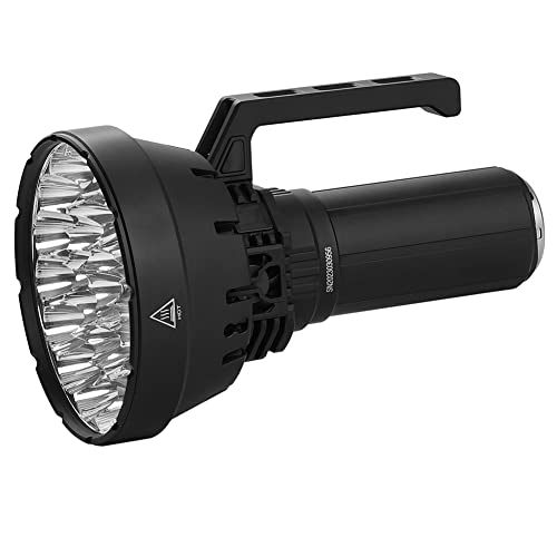 IMALENT SR32 Hellste Fackel 120.000 Lumen, Led Taschenlampe Extrem Hell mit 32 Pcs Cree XHP50.3 HI LEDs, Taschenlampe Aufladbar, Ideal für Wandern und Höhlenforschung von IMALENT