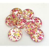 606. Glitzer Acryl Konfetti Pink 20 Mm | Nachhaltig & Wiederverwendbar Streudeko Für Geburtstag, Einschulung, Babyparty, Hochzeit, Taufe von IMCLaserdesign