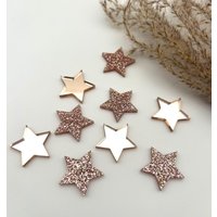 608. Sterne Acryl Roségold 25 Mm Glitzer & Spiegel | Tischdeko Für Hochzeit, Weihnachten, Jubiläum 608. Sterne Acryl Roségold 25 Mm Glitzer & Spiegel | Tischdeko Für Hochzeit, Weihnachten, Jubiläum von IMCLaserdesign