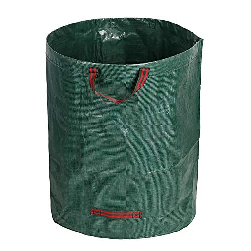 Gartensack Gartenabfallsack aus robustem Wasserdichtes Polypropylen-Gewebe Selbststehend und Faltbar Laubsäcke 272L Abfallsäcke für Gartenabfälle Laub Rasen Pflanzen Grünschnitt von IME