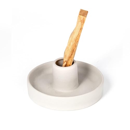 IMEEA Keramik Räucherstäbchen-Halter Räucherstäbchenhalter Räuchergefäß Palo Santo Brenner Duftholzständer Aschefänger für Palo Santo Stäbchen von IMEEA