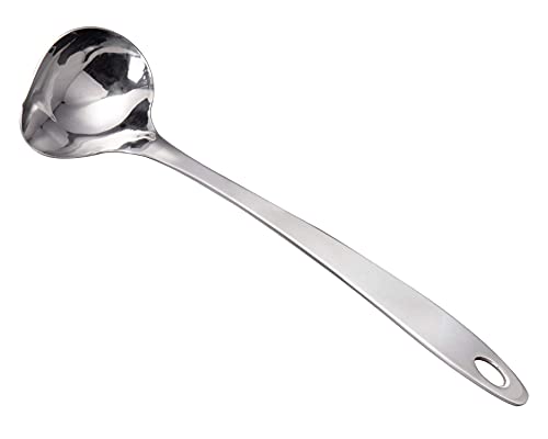 IMEEA Saucenlöffel 18/10 Edelstahl Schöpflöffel Soßenlöffel Spiegelglänzend Soßenkelle spülmaschinengeeignet 29,5 cm(Silber) von IMEEA