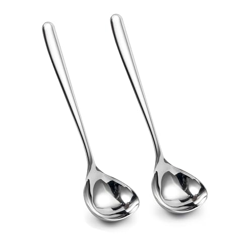 IMEEA Soßenkelle klein 2er Set 20,5cm Soßenlöffel aus hochwertigem Edelstahl SUS304, rostfrei & spülmaschinengeeignet, Schöpfkelle für Soßen und kleine Portionen von IMEEA