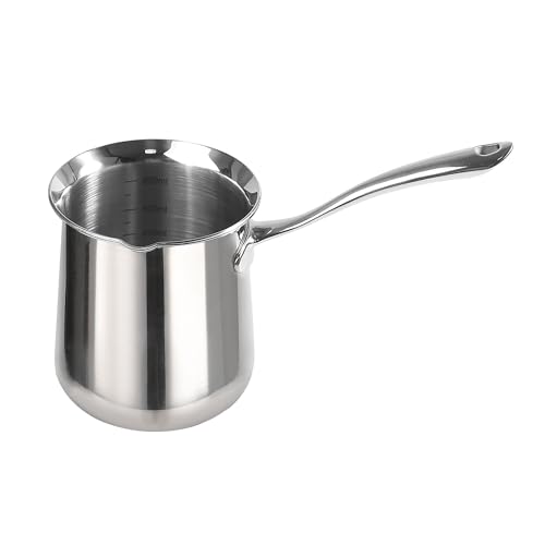IMEEA Türkische Kaffeekanne - Milchkanne, Arabische Mokkakanne, Griechische Coffee Pot Aus 18/10 Edelstahl (600ml) von IMEEA