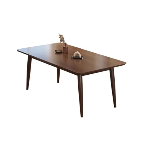 Büro-Besprechungstisch Moderner, Einfacher, Rechteckiger Esstisch for Kleine Wohnungen, Aus Massivem Holz In Walnussfarbe Esstisch Büro-Besprechungstisch Moderner, Einfacher, Rechteckiger Esstisch for Kleine Wohnungen, Aus Massivem Holz In Walnussfarbe Esstisch von IMEITE