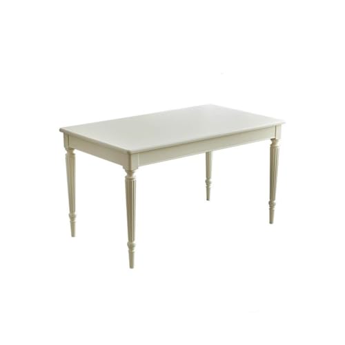 Büro-Besprechungstisch Schlichter Esstisch Im Creme-Stil, Rechteckiger Tisch Aus Massivholz for Zuhause Und Restaurant Esstisch von IMEITE