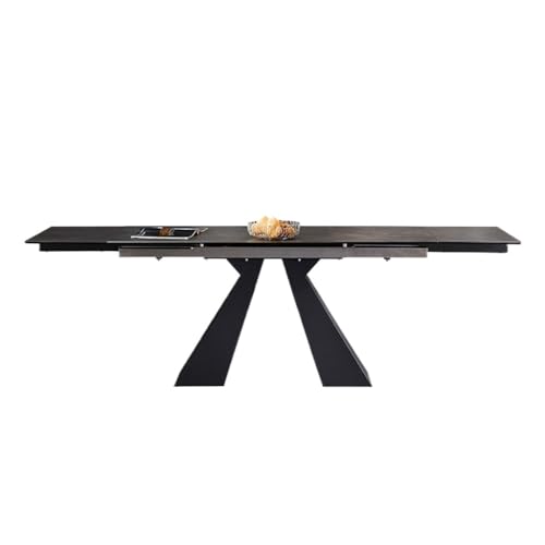 Büro-Besprechungstisch Versenkbare Rock Slab Rechteckigen Esstisch for Kleine Haushalt Verwenden Nordic Esstisch Büro-Besprechungstisch Versenkbare Rock Slab Rechteckigen Esstisch for Kleine Haushalt Verwenden Nordic Esstisch von IMEITE