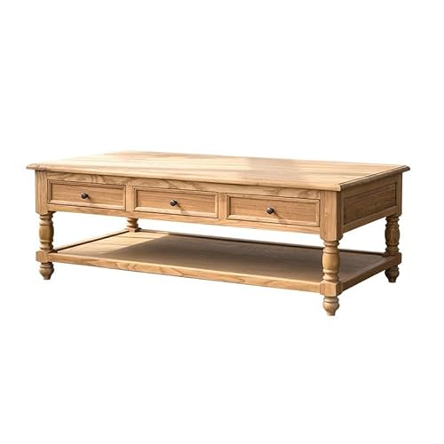 Hauptdekoration Multifunktionale Teetisch Wohnzimmer Home Couchtisch Massivholz Teetisch mit Schublade Getränketisch Couchtisch Für Das Wohnzimmer(A) von IMEITE