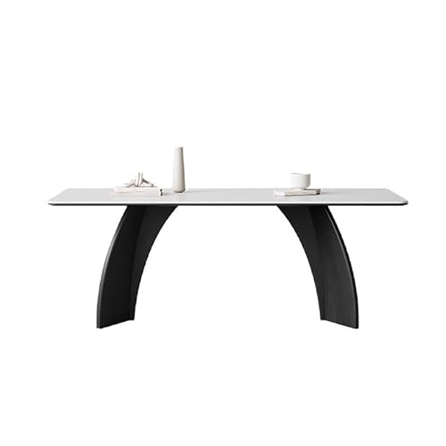 IMEITE Büro-Besprechungstisch Retro Massivholz Esstisch Moderne Einfache Rock Platte Rechteckigen Hause Esstisch(180x90x75cm) von IMEITE