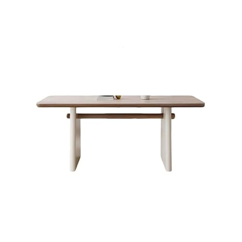 IMEITE Büro-Besprechungstisch Travertin Rock Slab Esstisch Einfacher aus Massivholz for Zuhause Schreibtisch Verhandlungstisch Esstisch(140 * 70 * 75cm) von IMEITE