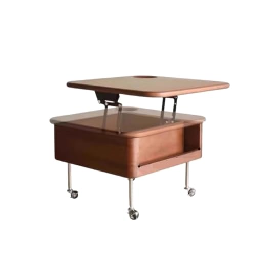 IMEITE House Decor Hubbarer Couchtisch, kleiner Tisch, Wohnzimmer, Haushalt, kleine Wohnung, beweglicher Esstisch, Doppelzweck-Sofa, Beistelltisch, Couchtische für Wohnzimmer (A) von IMEITE