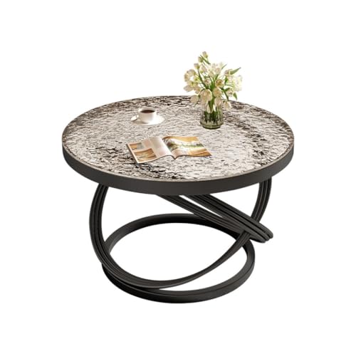 IMEITE House Decor Kleiner Couchtisch aus Glas, einfacher kleiner Tisch, Glasoberfläche, kreative Couchtische für Wohnzimmer (C) von IMEITE