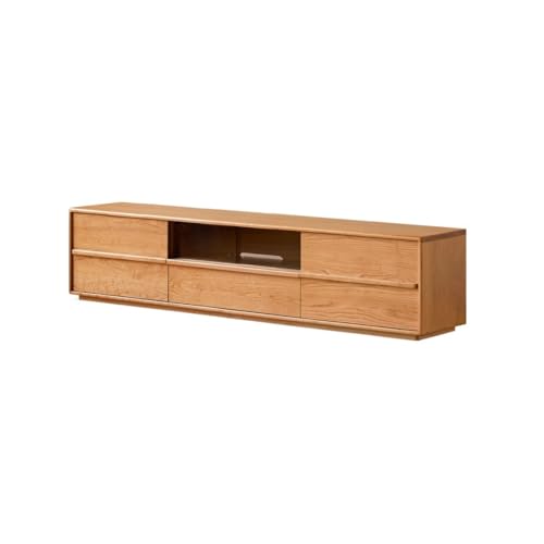 IMEITE Unterhaltungszentrum 200CM Hölzerne Wohnzimmer-Konsole, Rustikaler Moderner Haushalts-Unterhaltungszentrum, Auch für Hotels usw. Geeignet TV-Ständer Für Das Wohnzimmer von IMEITE