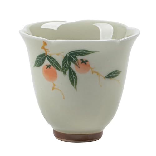 Matcha-Becher Unterglasur Handbemalte Persimmon Ruyi Teetasse Haushalt Keramik Teetasse Einzeltasse Blume Mund Host Tasse Teeservice Tee-Ei Becher Matcha-Becher Unterglasur Handbemalte Persimmon Ruyi Teetasse Haushalt Keramik Teetasse Einzeltasse Blume Mund Host Tasse Teeservice Tee-Ei Becher von IMEITE