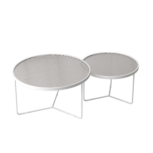 Wohnkultur Gehärtetes Glas Große und kleine Wohnung Einfaches Wohnzimmer Haushalt Runde Größe Couchtisch Kombination Couchtische Für Das Wohnzimmer von IMEITE