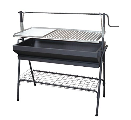 IMEX EL ZORRO 71763 Grill mit Grillrost und Hub, Schwarz, 60 x 50 x 115 cm von IMEX EL ZORRO