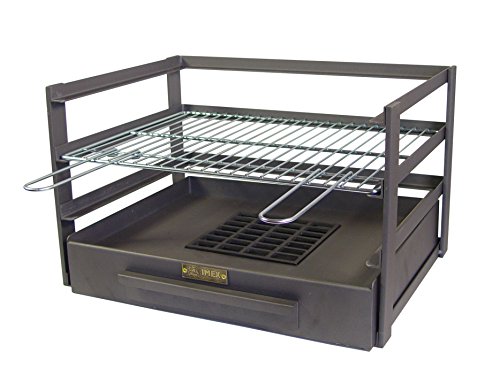 Imex El Zorro 71475.0 Grillschublade mit verzinktem Grill, Schwarz, 57 x 41 x 35 cm von IMEX EL ZORRO