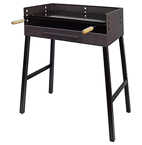 Imex der Fuchs 71545 Grill mit Grillplatte emailliert, 69 x 40 x 92 cm, Schwarz von IMEX EL ZORRO