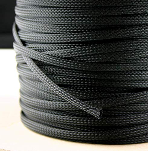 10 Meter Gewebeschlauch Ø 3-80 mm Geflechtschlauch PET Isolierschlauch Kabelschutz Kabelschlauch (4-8 mm) von i-mex