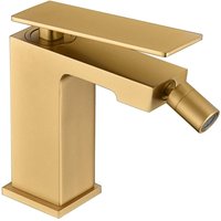 IMEX Bidet-Einhebelmischer Pisa mit gebürsteter Goldoberfläche Messingkörper Keramikkartusche Ø26 mm flexible 3-8-Zoll-Schläuche PVD-Beschichtung – IMEX Bidet-Einhebelmischer Pisa mit gebürsteter Goldoberfläche Messingkörper Keramikkartusche Ø26 mm flexible 3-8-Zoll-Schläuche PVD-Beschichtung – von IMEX