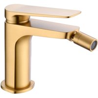 IMEX Bidet-Einhebelmischer aus gebürstetem Messing in Gold mit 26 mm Keramikkartusche und 2-Teiligem 3-8 Zoll Flexschlauch-Set – Modell BDN047-2 IMEX Bidet-Einhebelmischer aus gebürstetem Messing in Gold mit 26 mm Keramikkartusche und 2-Teiligem 3-8 Zoll Flexschlauch-Set – Modell BDN047-2 von IMEX