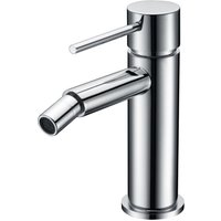 IMEX Bidet-Einhebelmischer aus verchromtem Messing und Zamak mit 26 mm Keramikkartusche und flexiblen 3-8-Zoll-Schläuchen Milos Stick IMEX Bidet-Einhebelmischer aus verchromtem Messing und Zamak mit 26 mm Keramikkartusche und flexiblen 3-8-Zoll-Schläuchen Milos Stick von IMEX