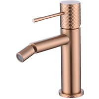 IMEX Bidet-Einhebelmischer in gebürstetem Oro Rosa Messingkörper mit PVD-Finish Keramik-Kartusche Ø26 mm inklusive 2 flexiblen Anschlüssen 3-8 – IMEX Bidet-Einhebelmischer in gebürstetem Oro Rosa Messingkörper mit PVD-Finish Keramik-Kartusche Ø26 mm inklusive 2 flexiblen Anschlüssen 3-8 – von IMEX