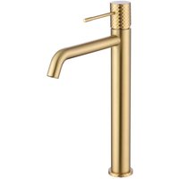IMEX Hochwaschbecken-Einhebelmischer aus Messing mit gebürsteter Goldoberfläche keramischer Ø26 mm Kartusche 2 flexiblen 3-8 Anschlüssen – Modell IMEX Hochwaschbecken-Einhebelmischer aus Messing mit gebürsteter Goldoberfläche keramischer Ø26 mm Kartusche 2 flexiblen 3-8 Anschlüssen – Modell von IMEX