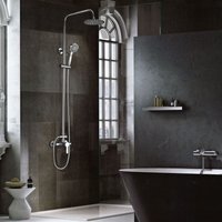 IMEX Mischbatterie für Waschbecken aus verchromtem Messing mit keramischer Ø28 mm Kartusche und 2 Schlauchsets 3-8 – Modell BDR001-1 IMEX Mischbatterie für Waschbecken aus verchromtem Messing mit keramischer Ø28 mm Kartusche und 2 Schlauchsets 3-8 – Modell BDR001-1 von IMEX