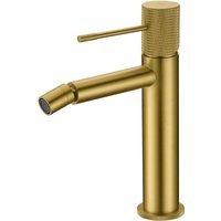 IMEX Ottone bidet Einhebelmischer mit gebürsteter Goldoberfläche Keramikpatrone Ø26 mm 2 flexible 3-8 Schläuche Höhe 200 mm Auslauf 130 mm – Serie IMEX Ottone bidet Einhebelmischer mit gebürsteter Goldoberfläche Keramikpatrone Ø26 mm 2 flexible 3-8 Schläuche Höhe 200 mm Auslauf 130 mm – Serie von IMEX