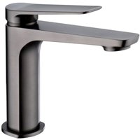 IMEX Waschbecken-Einhebelmischer aus Messing in Black Gun Metal mit Keramikkartusche Ø26 mm und 2 flexiblen Anschlussschläuchen – Modell BDN047-1 IMEX Waschbecken-Einhebelmischer aus Messing in Black Gun Metal mit Keramikkartusche Ø26 mm und 2 flexiblen Anschlussschläuchen – Modell BDN047-1 von IMEX