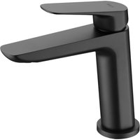 IMEX Waschtischarmatur Belgica aus mattschwarzem Messing und Zamak mit 35 mm Keramikkartusche, flexible 3/8-Zoll Schläuche, ultraflacher Perlator – IMEX Waschtischarmatur Belgica aus mattschwarzem Messing und Zamak mit 35 mm Keramikkartusche, flexible 3/8-Zoll Schläuche, ultraflacher Perlator – von IMEX