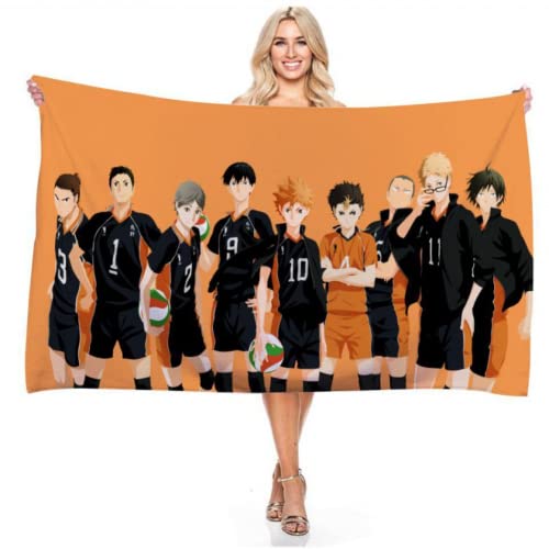 IMFLY Haikyuu Anime Strandtuch 70x140cm,Mikrofaser Badetuch-Strandtücher,Handtuch Badelaken Handtücher Für Kinder, Badtextilien (2,90x180cm) von IMFLY