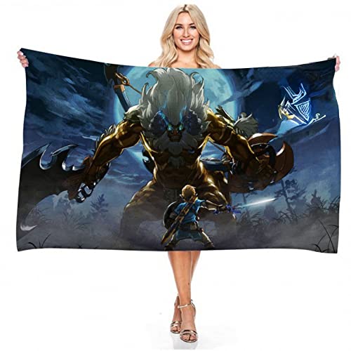 IMFLY Legend of Zelda Badetuch,Strandtuch Link Arrow,Handtuch Badelaken Strandlaken Strandtuch,kinderhandtuch,Badelaken Schnell Trocknend (C,80x160cm) von IMFLY