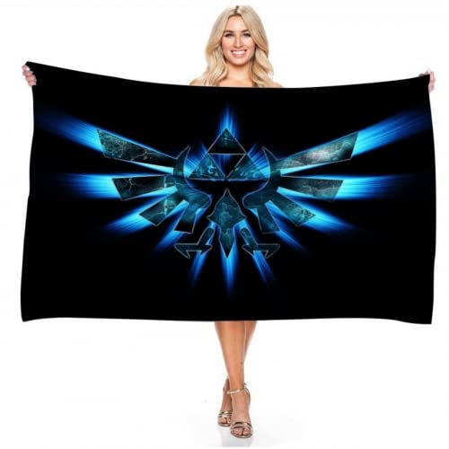 IMFLY Legend of Zelda Badetuch,Strandtuch Link Arrow,Handtuch Badelaken Strandlaken Strandtuch,kinderhandtuch,Badelaken Schnell Trocknend (D,100x200cm) von IMFLY