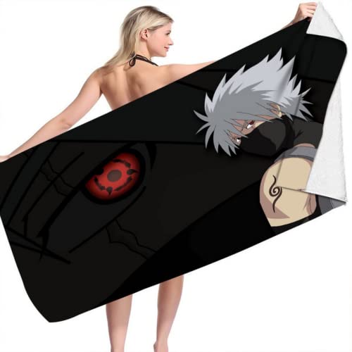 IMFLY Strandtuch Badetuch, 70 X 140 cm,Badetuch Für Kinder,Mikrofaser Kakashi Handtücher,Anime-Handtuch,Geburtstagsgeschenk,Badelaken Saunatuch (5,100x200cm) von IMFLY