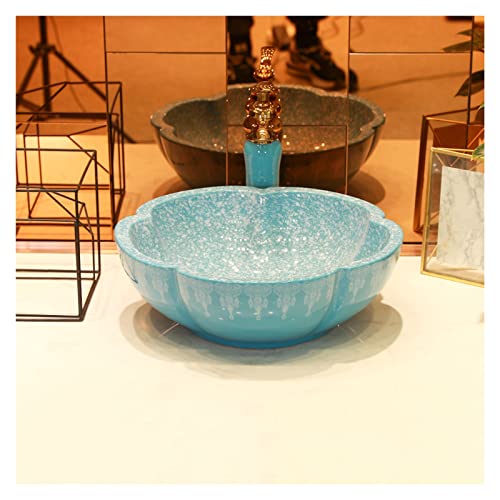 Aus dem waschbecken. Porzellan Keramik Aufsatzwaschbecken Badezimmer Multicolor(A) von IMGASDCSD