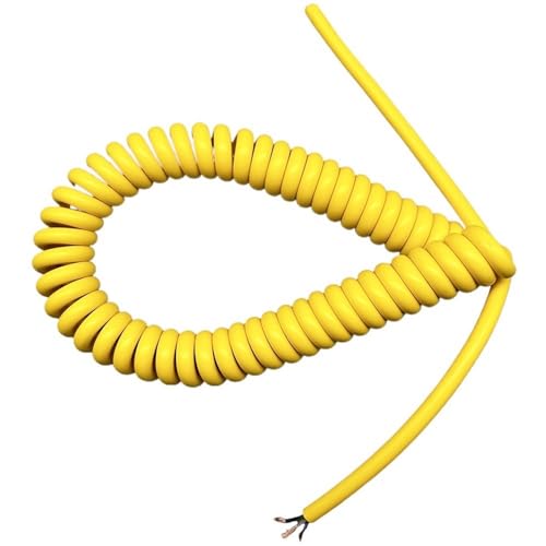 Den kabeln. 5-adriges 0,5 mm² 7,8 mm PVC-Teleskop-Federkabel, einziehbares Spulen-Verlängerungskabel, 1–5 Meter(Stretch 3 meter) von IMGASDCSD