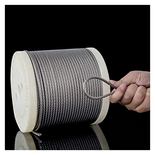 Die winde, das seil, 4 mm 304 Edelstahl 7 x 7 Drahtseilkabel 1–400 m(90M/295.3ft) von IMGASDCSD